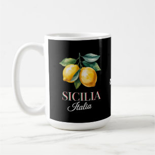 Sicily Italy Proud Sicilian Fresh Italian Lemons Coffee Mug