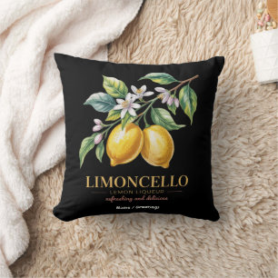 Sicily Italy Proud Sicilian Fresh Italian Lemons Cushion