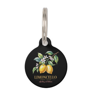 Sicily Italy Proud Sicilian Fresh Italian Lemons Pet Tag