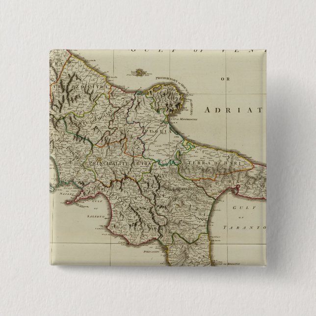 Sicily, Kingdom of Naples 15 Cm Square Badge (Front)