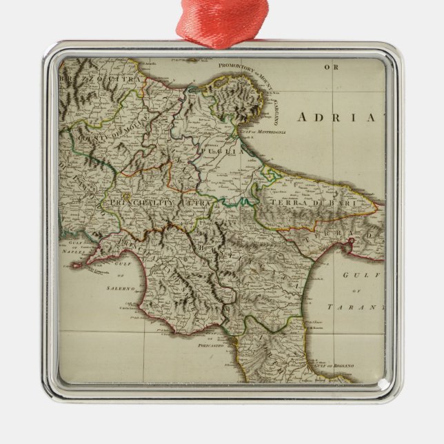 Sicily, Kingdom of Naples Metal Tree Decoration (Front)