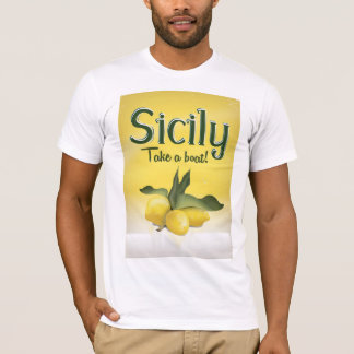 Sicily lemon vintage travel poster T-Shirt
