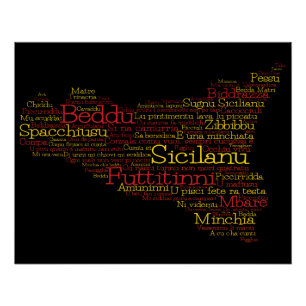 Sicily MapRY Poster
