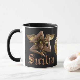 Sicily / Sicilia Trinacria Medusa Gift Mug