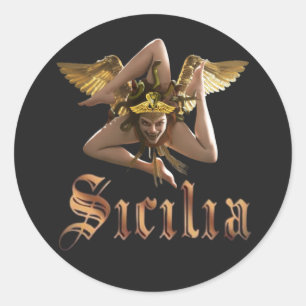Sicily / Sicilia Triskelion Trinacria STICKER