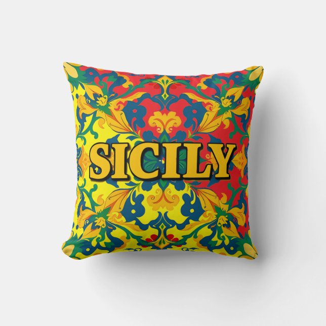 Sicily Sicilian  Cushion (Front)
