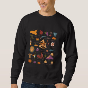 Sicily Sign I Love Sicily, Sicily Italy Illustrati Sweatshirt