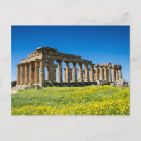 Sicily - Temple of Hera at Selinunte postcard