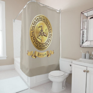 Sicily (with Trinacria symbol) Shower Curtain