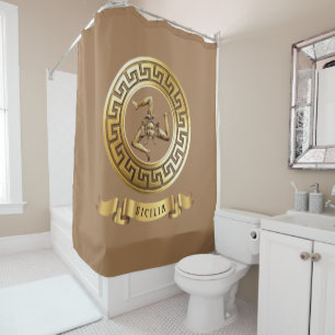 Sicily (with Trinacria symbol) Shower Curtain