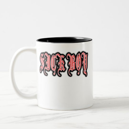 Sick Boy punk SICKBOY PUNKS Punk Rock Music Two-Tone Coffee Mug