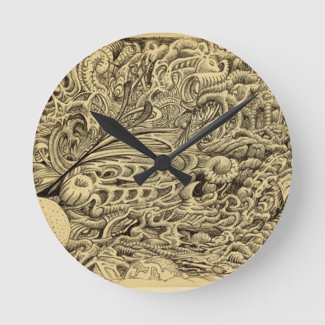 Sick Chamber_by Brian Benson Round Clock (Front)