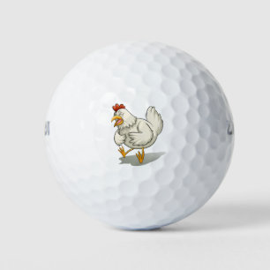 Sick chicken golf balls