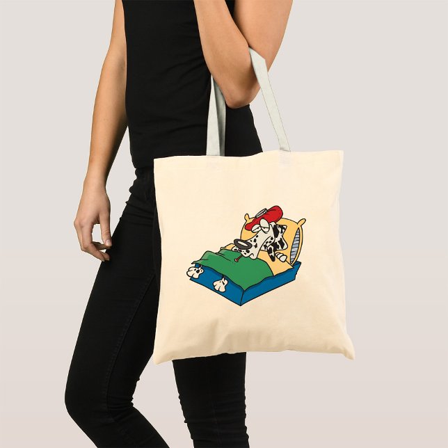 Sick Dog In Bed Tote Bag (Creator Uploaded)