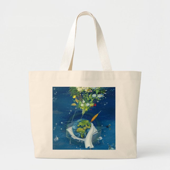 Sick Earth 2008 Large Tote Bag (Front)