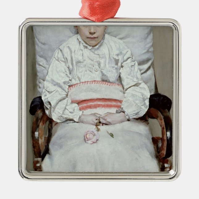 Sick Girl Metal Tree Decoration (Front)