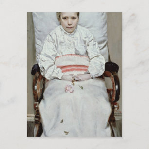 Sick Girl Postcard