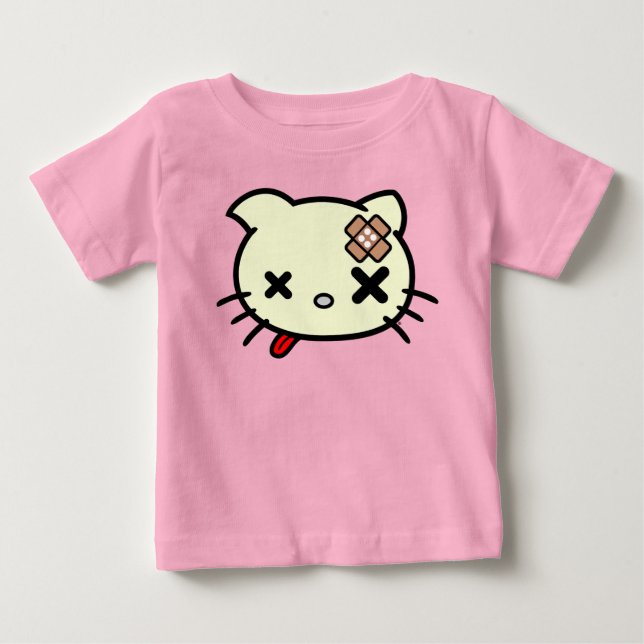 Sick Kitty Baby T-Shirt (Front)