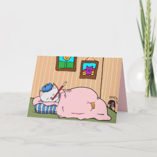 Sick Kitty Cat, Get Well Soon Card