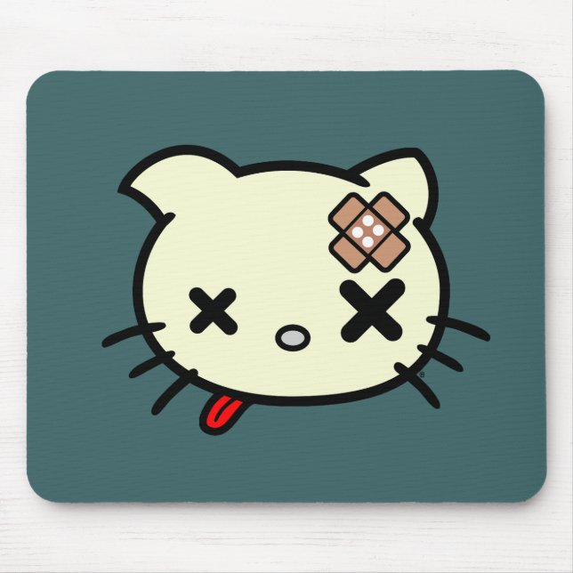 Sick Kitty Mouse Mat (Front)