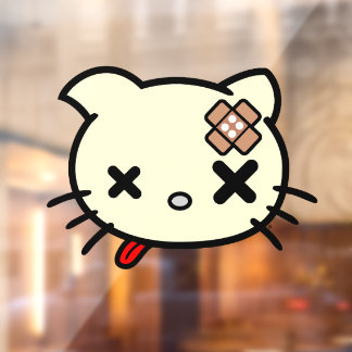 Sick Kitty Window Cling