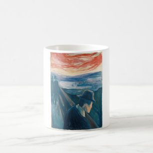 Sick Mood at Sunset, Despair (by Edvard Munch) Coffee Mug
