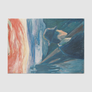 Sick Mood at Sunset, Despair (by Edvard Munch) Tissue Paper