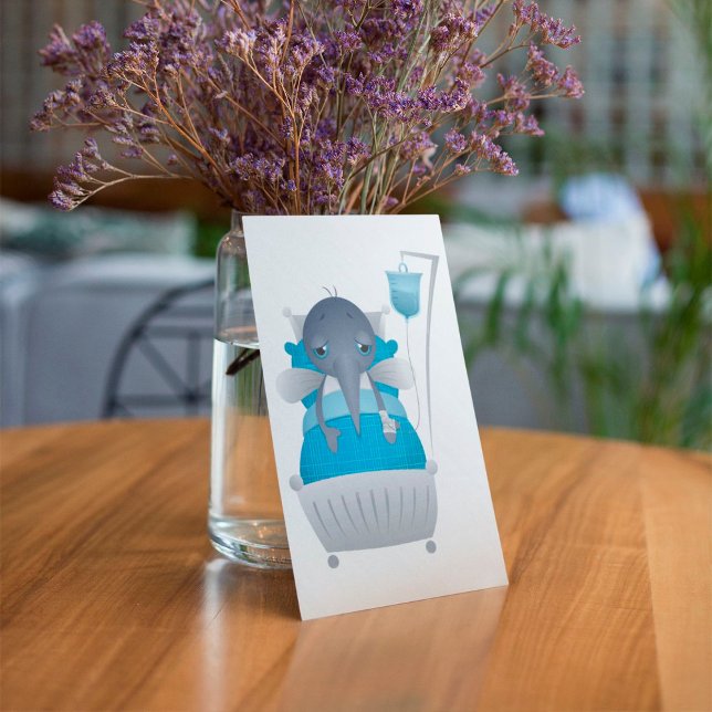 Sick Mosquito Note Card (Creator Uploaded)