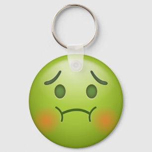 Sick note Emoji Face Key Ring