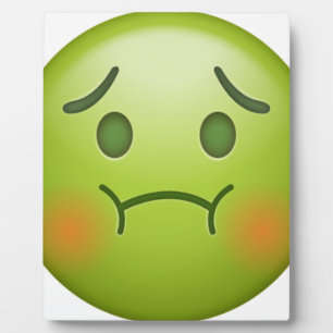 Sick note Emoji Face Plaque