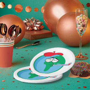 Sick Planet Paper Plate