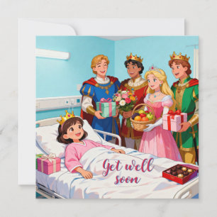 Sick Princess in Hospital with Visitors 1