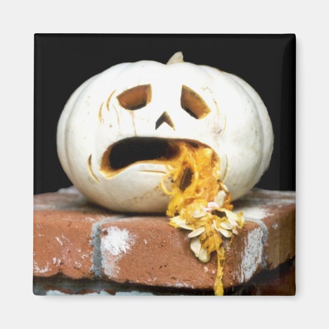 Sick Pumpkin Magnet - "Barfy" (Front)