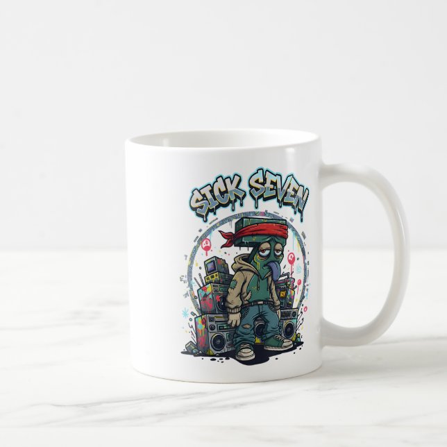 Sick Seven 67 Graffiti Meme Six Seven Fun Street U Coffee Mug (Right)