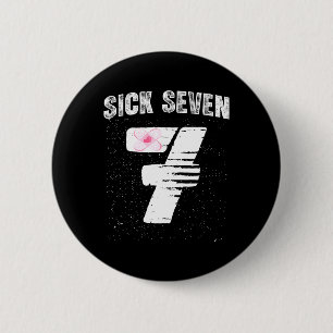 Sick Seven 67 Halloween Costume  6 Cm Round Badge