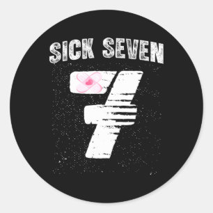 Sick Seven 67 Halloween Costume Classic Round Sticker