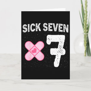 Sick Seven 67 Halloween Costume Fun Wordplay Desig Card