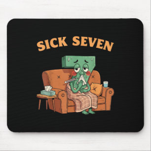 Sick Seven 67 Halloween Costume Fun Wordplay Desig Mouse Mat