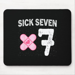 Sick Seven 67 Halloween Costume Fun Wordplay Desig Mouse Mat