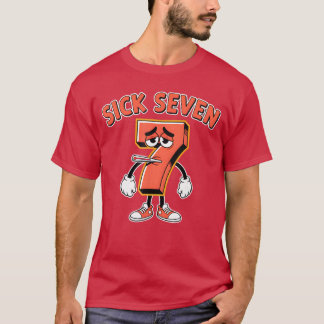 Sick Seven 67 Halloween Costume Fun Wordplay Desig T-Shirt