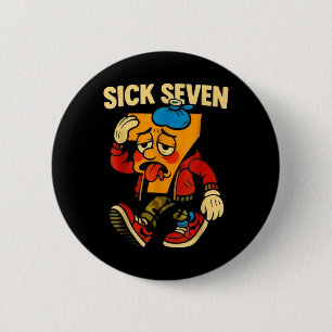 Sick Seven 67 Halloween Six Seven 6 Cm Round Badge