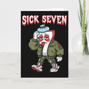 Sick Seven 67 Meme Funny Gen Alpha Slang Brainrot Card