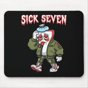 Sick Seven 67 Meme Funny Gen Alpha Slang Brainrot  Mouse Mat