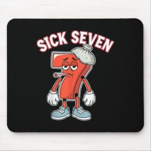 Sick Seven 67 Meme Six Seven Fun Wordplay Mouse Mat