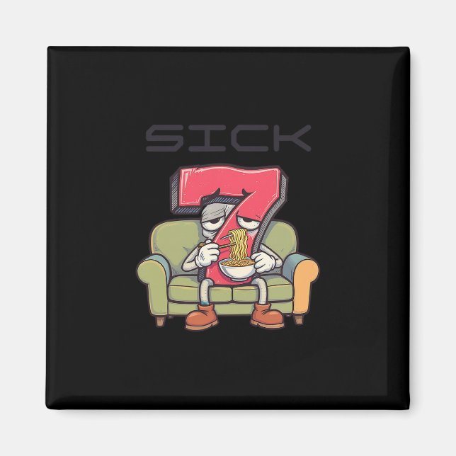 Sick Seven 67 Meme Six Seven  Magnet (Front)