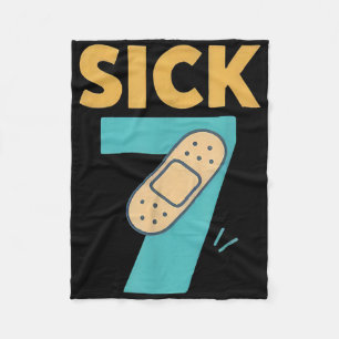 Sick Seven Fun Wordplay Meme 6 7 Six Seven Drip Fleece Blanket