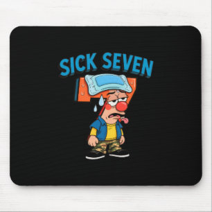 Sick Seven Funny Meme 67 Six Seven Halloween Costu Mouse Mat