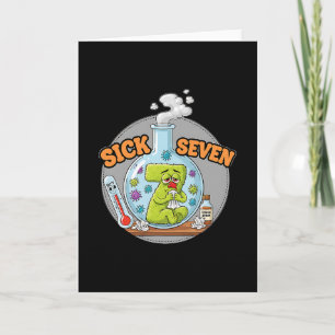 Sick Seven Funny Meme 67 Six Seven Wordplay Humor Card