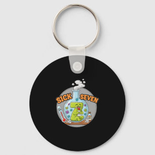 Sick Seven Funny Meme 67 Six Seven Wordplay Humor Key Ring