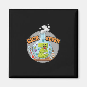Sick Seven Funny Meme 67 Six Seven Wordplay Humor Magnet